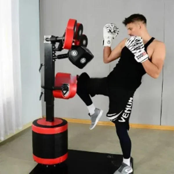 Vertical Standing Multi-Point Punching Bag Fitness Decompression Sponge Kick Boxing Equipment - Image 3