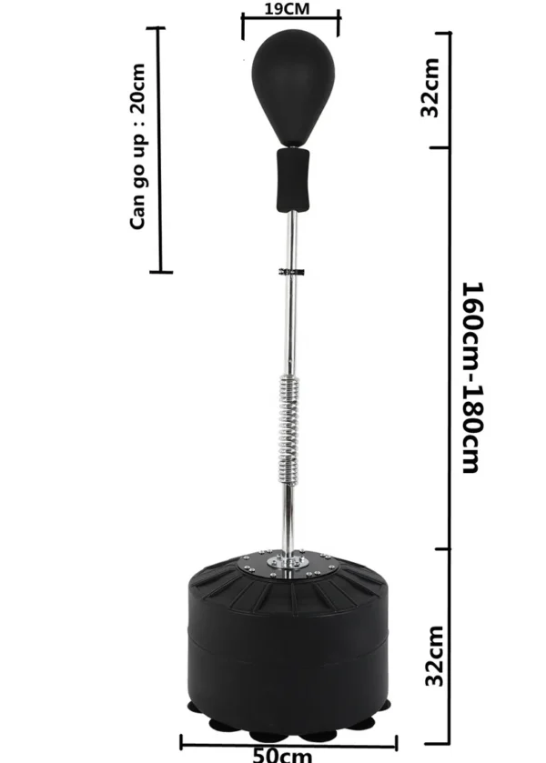 Professional Boxing Equipment Custom Logo Reflex Speed Ball Free Standing Boxing Punching Bag - Image 2